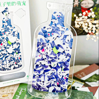 PETS IN THE BOTTLE Panda Animal Shaped Acrylic Puzzle