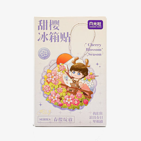 Sweet Cherry Blossom Fridge Magnet A